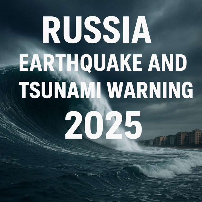Russia Earthquake and Tsunami Warning 2025