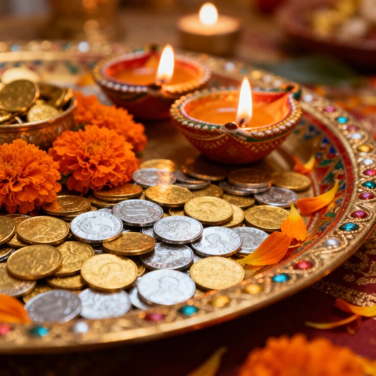 Tokens of prosperity and fresh diyas sparkle in celebration of Dhanteras 2025, ushering in the Diwali season.