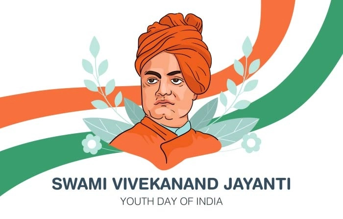 “Swami Vivekananda portrait for National Youth Day”